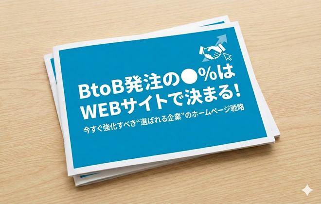 「BtoB発注の●％はWEBサイトで決まる！」～今すぐ強化すべき“選ばれる企業”のホームページ戦略～