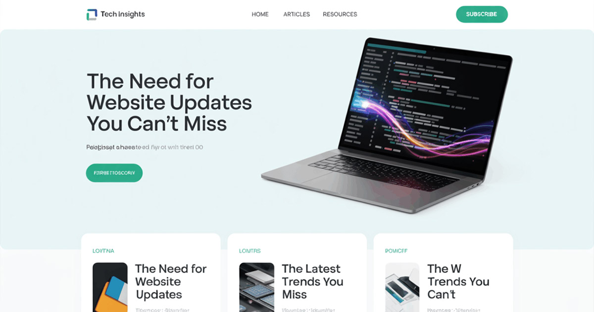 ブログ「WEBサイト更新の必要性｜見逃せない最新トレンド」を更新しました