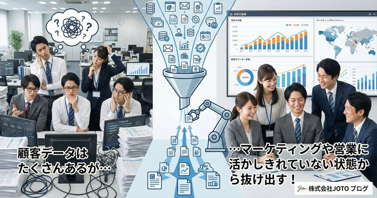 ブログ「顧客データはたくさんあるが、マーケティングや営業に活かしきれていない」を更新しました