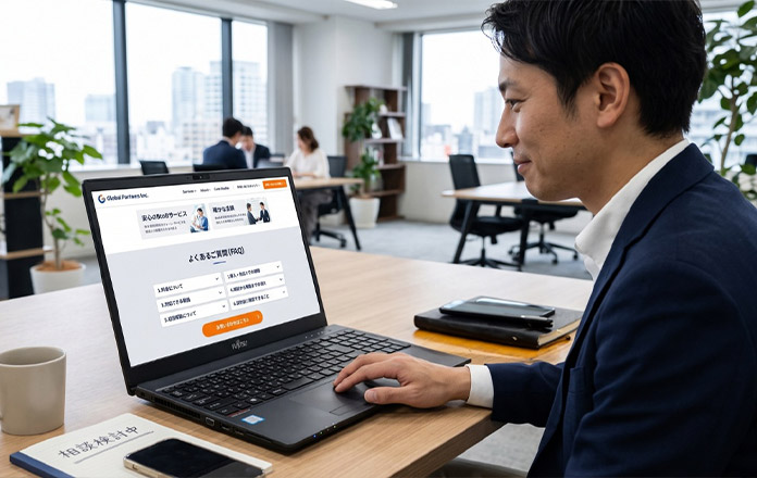 問い合わせ直前で離脱させないFAQ設計｜相談しやすいWebサイトに変える7つのポイント#Webサイト #FAQ #不安解消